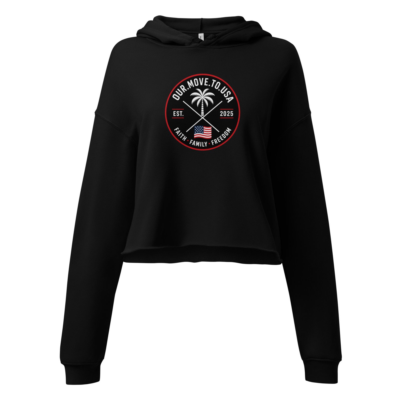 OMTUSA Women's Crop Hoodie
